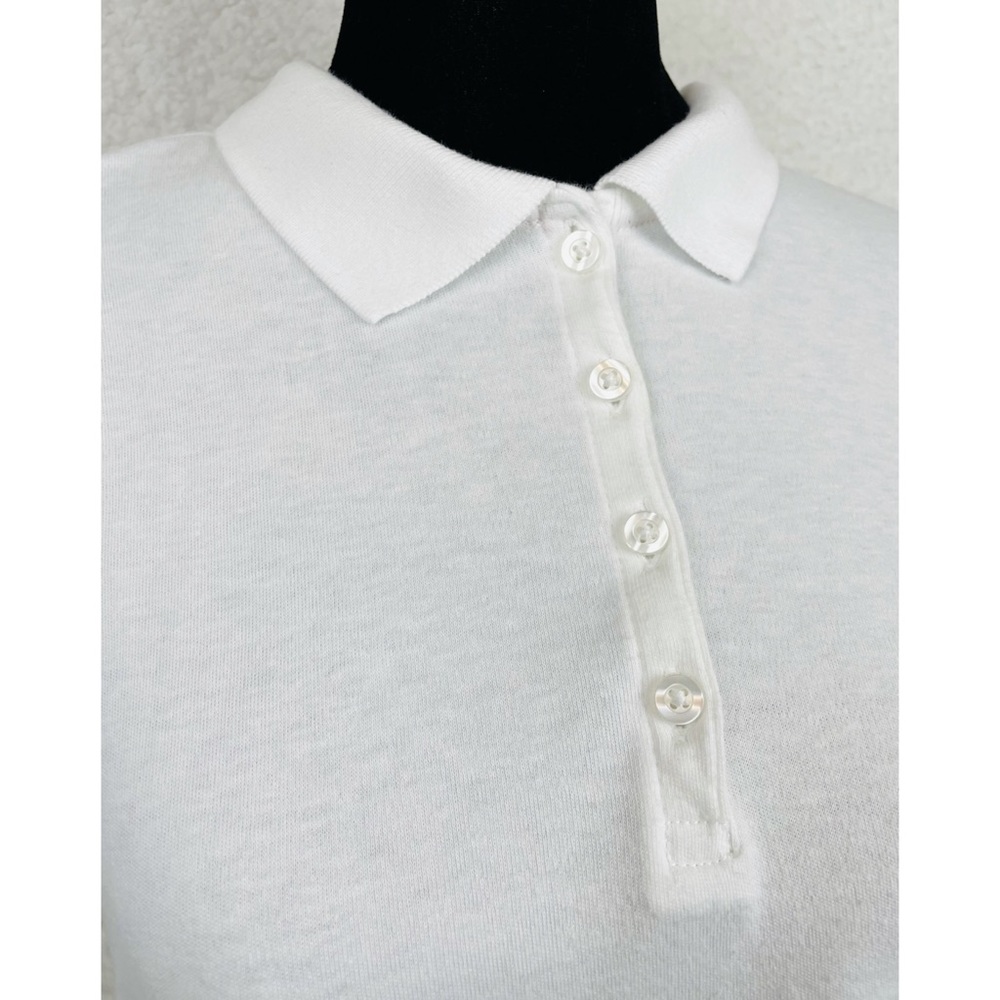 WONDER NATION • White Long Sleeve Polo Shirt, XXL - Picture 9 of 14
